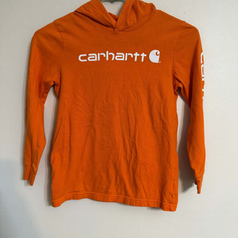 Carhartt Long Sleeve Hooded Pullover Shirt   Youth Size‎ 7